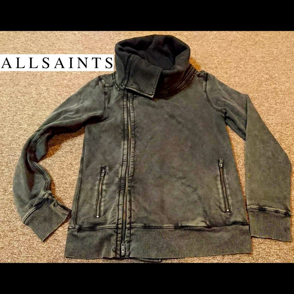 AllSaints Spitalfields Extended Funnel Sweatshirt